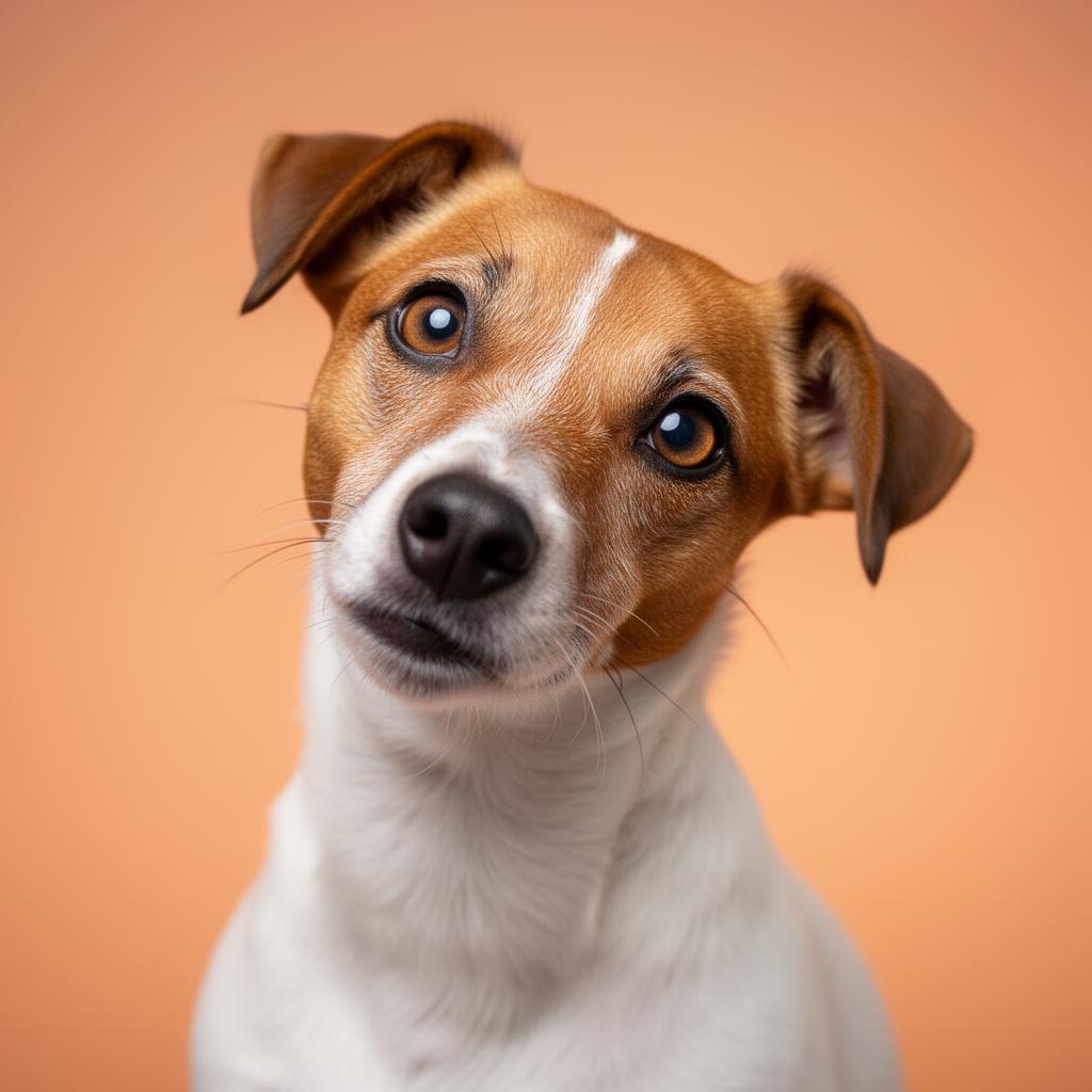 Einstein dog portrait