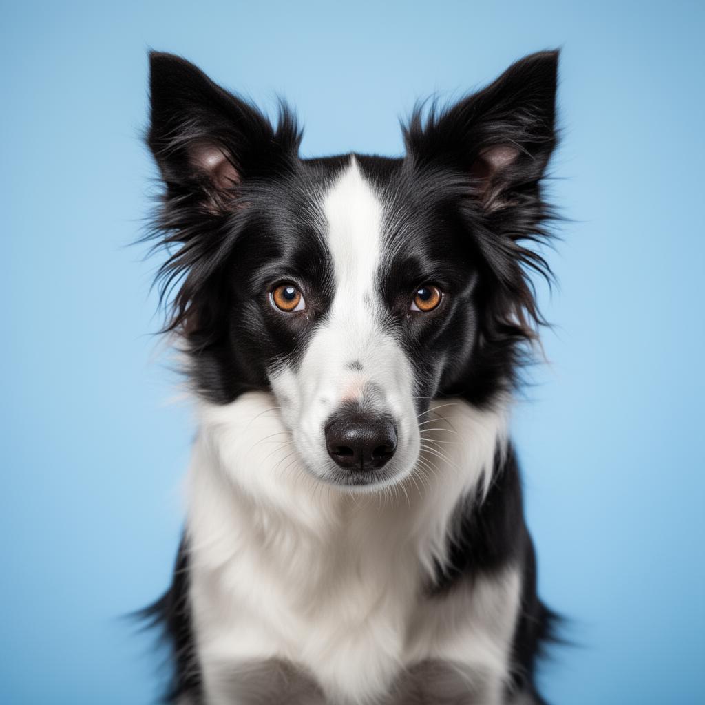 Expert dog portrait